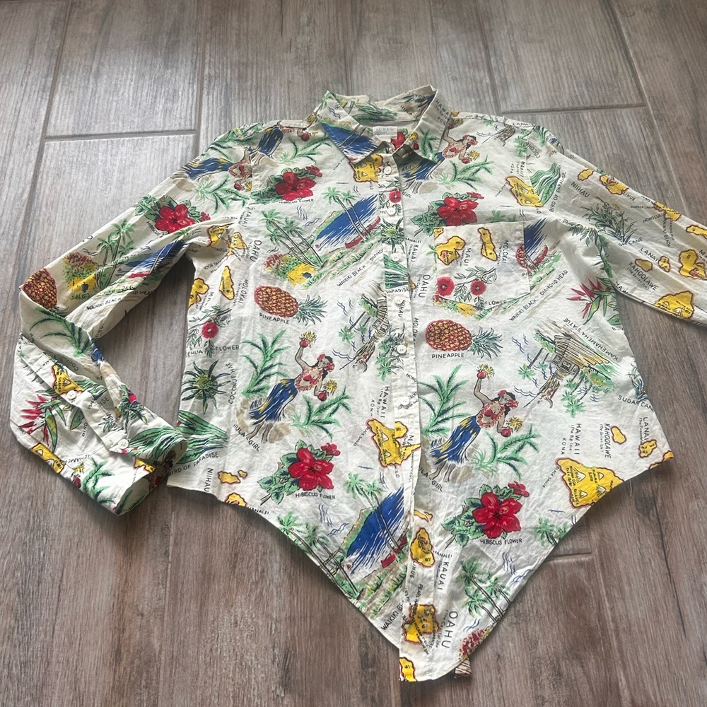 Hawaiian 100% Cotton J. Crew Button Down